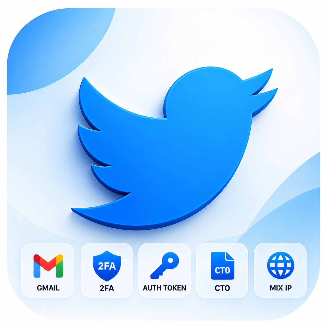 Product illustration: Aged Twitter (X) Accounts 2016–2025